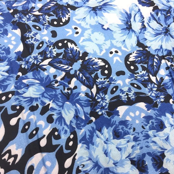 YOUR SMILE Silk Like Scarf Women's Fashion Pattern Large Square Satin Headscarf Headdress