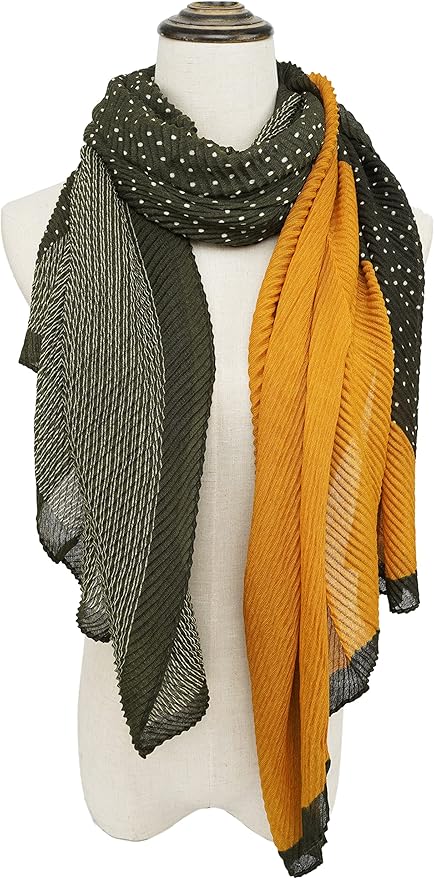 YOUR SMILE Ladies/Women's Lightweight Floral Print/Solid Color mixture Shawl Scarf For Spring Summer season