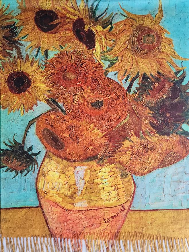 VENVSBEE Van Gogh Art Print Scarf for Women Best Gift Soft Warm Shawl Wrap Pashmina Rave