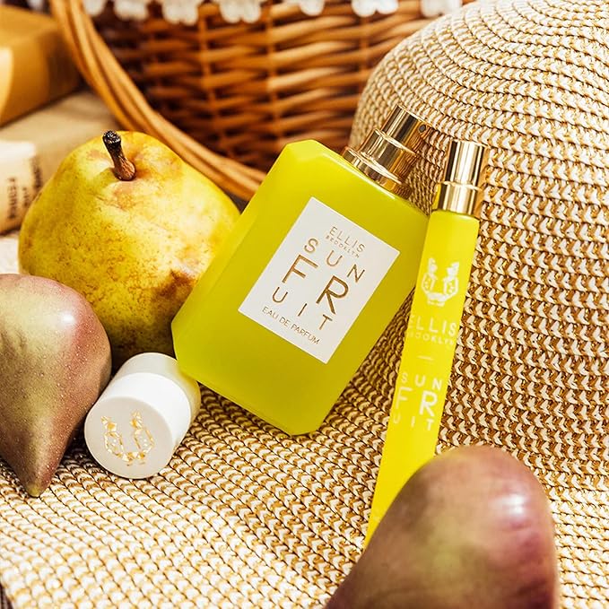 Ellis Brooklyn Sun Fruit Eau de Parfum, Travel Spray, Fruity Floral Perfume for Women with Fig, Jasmine & Vanilla, Eco-Conscious, Vegan, Cruelty-Free Paraben-Free, Made in the USA, 10ml / 0.33 Fl Oz