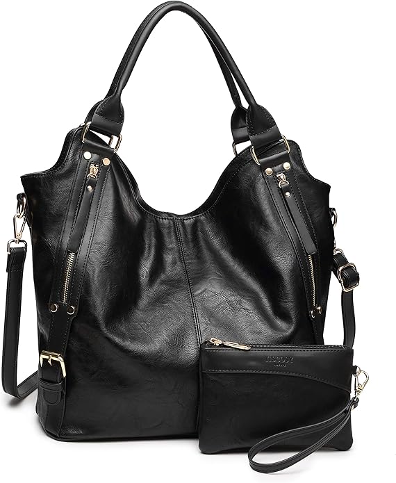 Women Tote Bag Handbags PU Leather Fashion Hobo Shoulder Bags with Adjustable Shoulder Strap