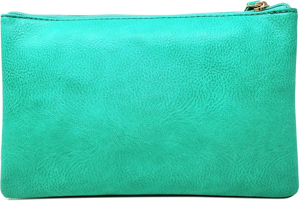 Solene Women's Lightweight Multi Compartment Wristlet Clutch Wallet Crossbody Bag