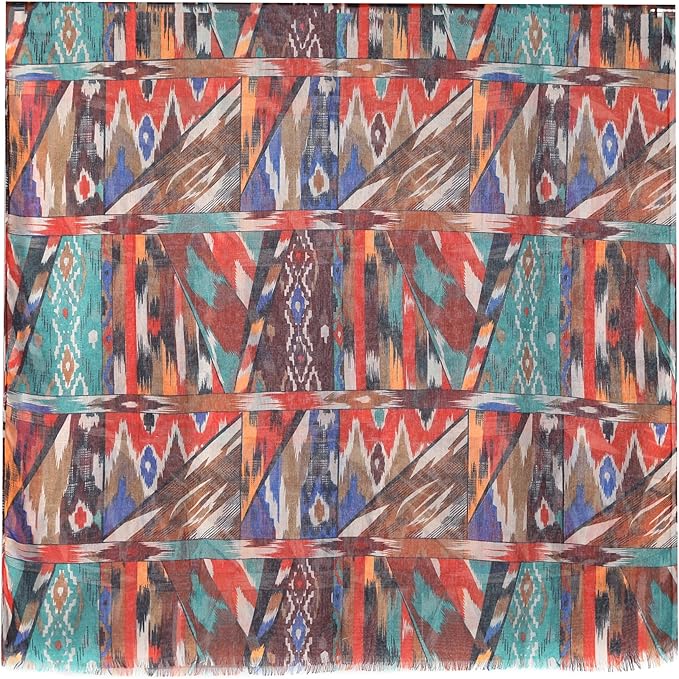 MELIFLUOS DESIGNED IN SPAIN Scarf for Women Lightweight Geometric Fashion For Summer Fall Scarves Shawl Wraps