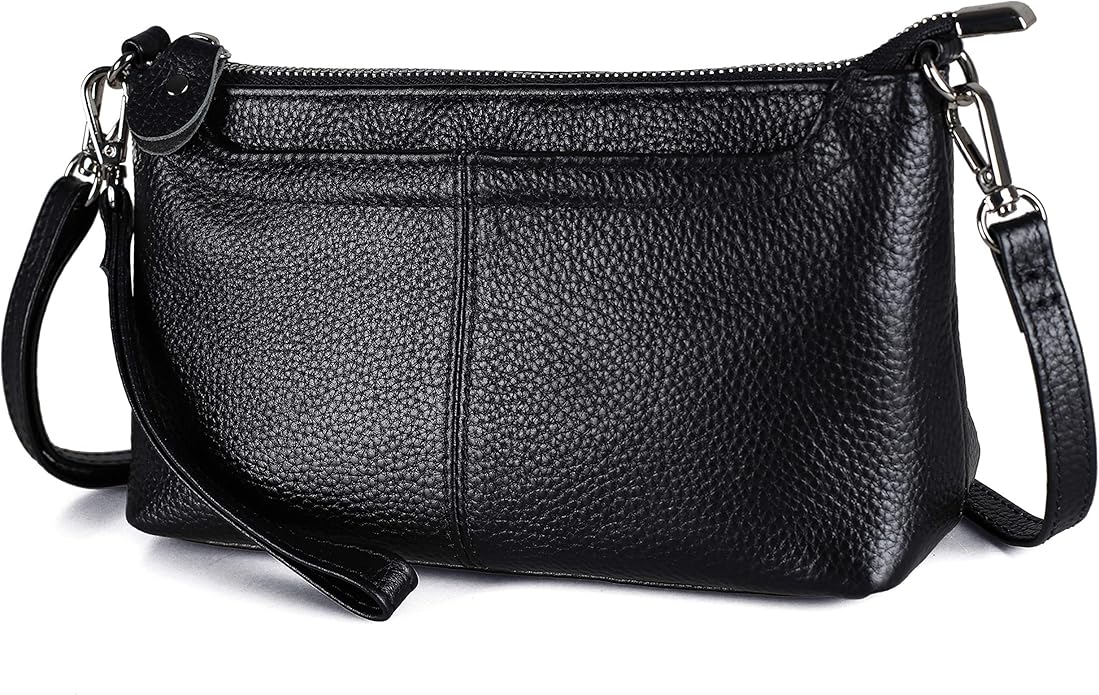 befen Genuine Leather Wristlet Clutch Wallet Purses Small Crossbody Bags for Women with RFID Blocking Card Slots