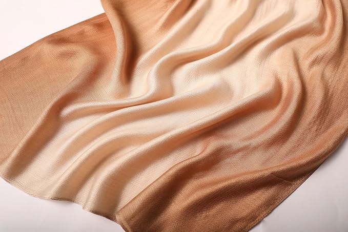 WINCESS.YU Women Gradient Scarf Long Shawls and Wraps Fashion Plain Pashmina Formal Scarf