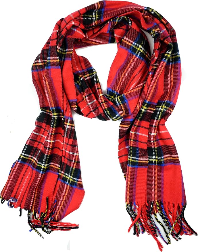 Plum Feathers Super Soft Luxurious Cashmere Feel unisex for Men and Women Winter Scarf