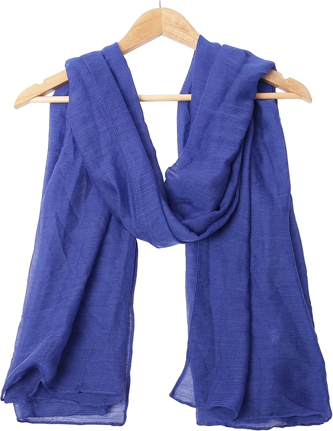 woogwin Women's Cotton Scarves Lady Light Soft Fashion Solid Scarf Wrap Shawl