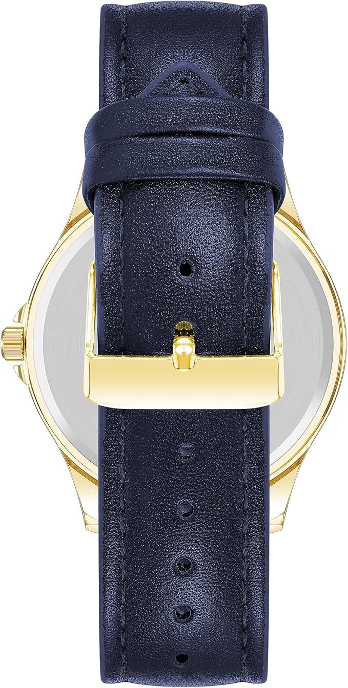 Amazon Essentials Men's Easy to Read 42mm Leather Band Analog Watch