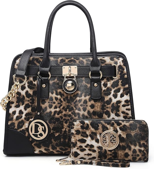 Dasein Women Handbags Top Handle Satchel Purse Shoulder Bag Hobo Bag Work Bag Set 2pcs