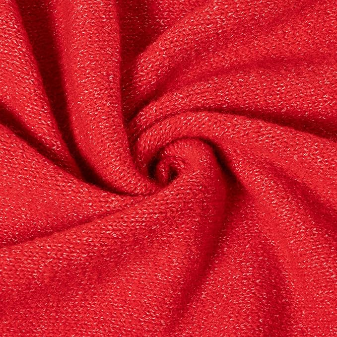 RIIQIICHY Shawl Wrap Women Pashmina Triangle Cape Knit Sweater Scarf for Fall Winter Fashion Accessory