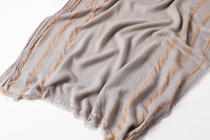 WINCESS.YU Women Gradient Scarf Long Shawls and Wraps Fashion Plain Pashmina Formal Scarf