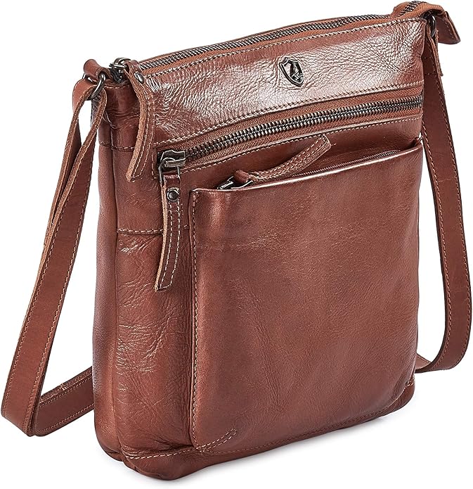 Real Leather Purse for Women Crossbody Bag Travel Shoulder Handbag Small Vintage Pocketbook | Real Leather, Travel, Shoulder, Small, Vintage