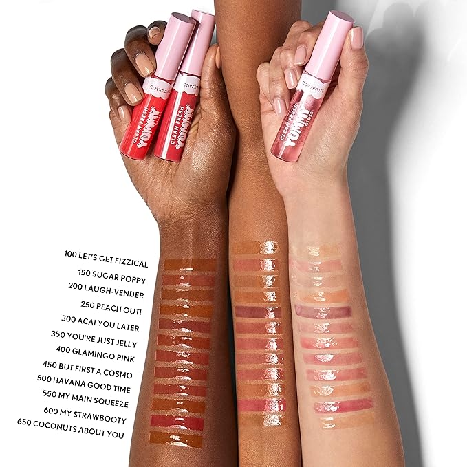COVERGIRL Clean Fresh Yummy Gloss – Lip Gloss, Sheer, Natural Scents, Vegan Formula - Peach Out!