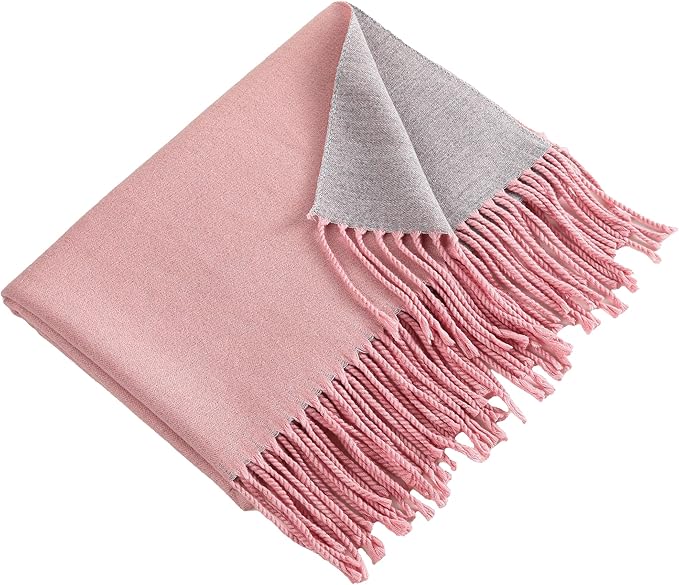Winter Scarf for Women-Reversible Scarf with Cashmere-Like Softness 70x200cm - Warm Shawl Wrap -Pashmina Shawls Wrap
