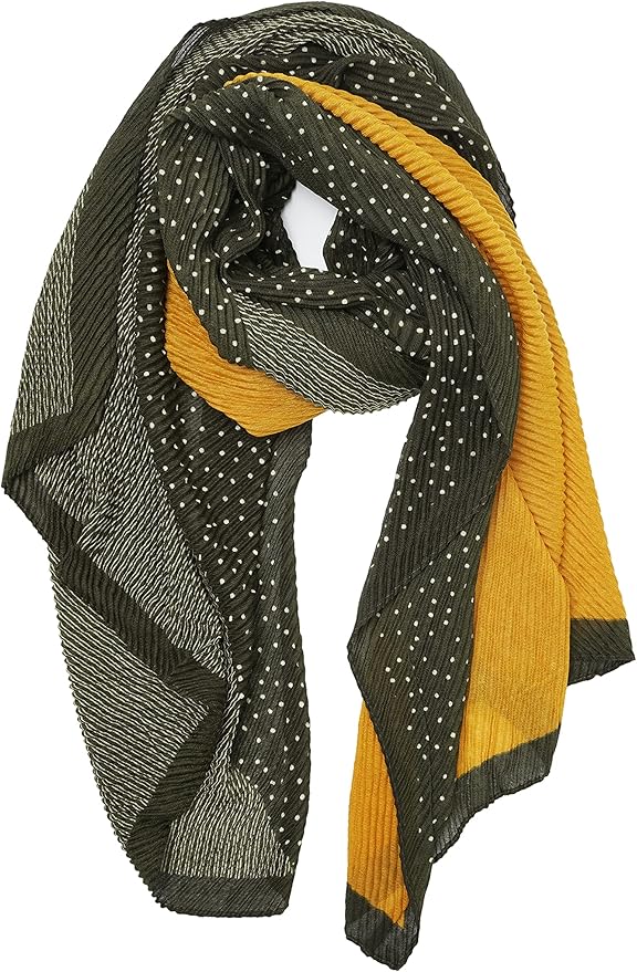 YOUR SMILE Ladies/Women's Lightweight Floral Print/Solid Color mixture Shawl Scarf For Spring Summer season