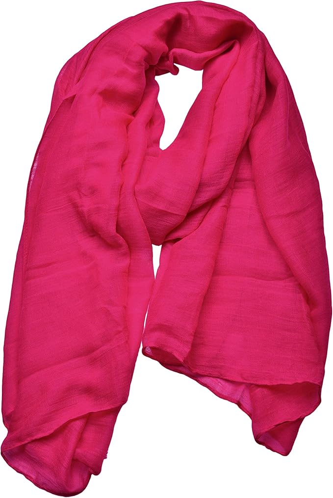 woogwin Women's Cotton Scarves Lady Light Soft Fashion Solid Scarf Wrap Shawl