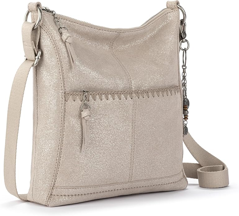 The Sak Lucia Crossbody Bag in Leather, Convertible Purse with Adjustable Strap