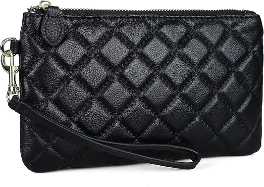 befen Genuine Leather Wristlet Clutch RFID Blocking Bag Cell Phone Wallet Purse Wristlet Wallet Purses and Handbags for Women