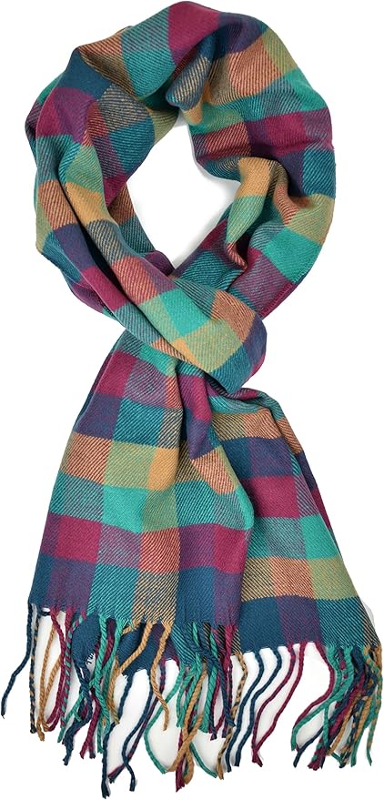 Plum Feathers Super Soft Luxurious Cashmere Feel unisex for Men and Women Winter Scarf