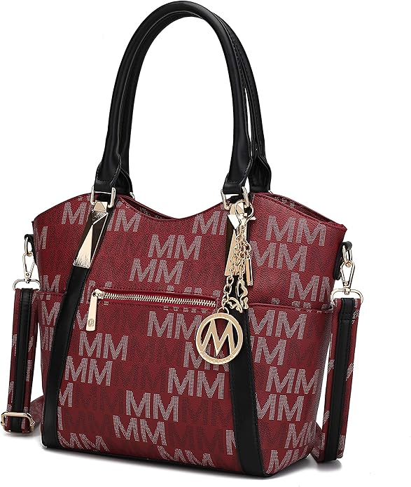 MKF Collection Tote Bag for Women Vegan Leather Shoulder Bag – Top-Handle Purse, Ladies Handbag by Mia K