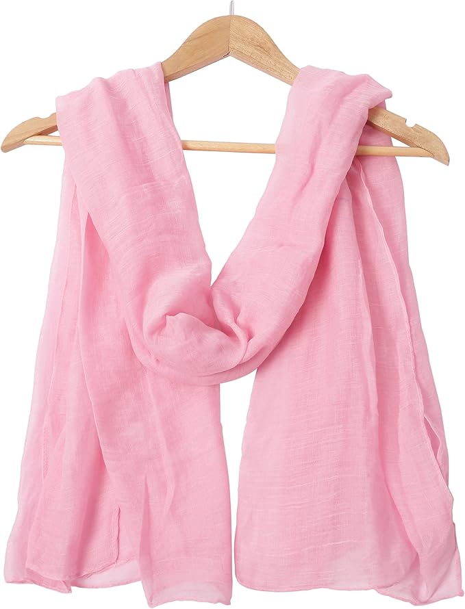woogwin Women's Cotton Scarves Lady Light Soft Fashion Solid Scarf Wrap Shawl