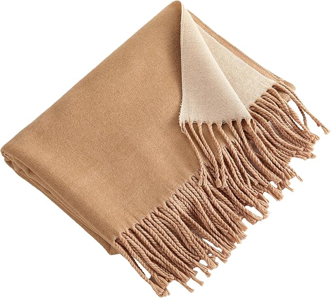 Winter Scarf for Women-Reversible Scarf with Cashmere-Like Softness 70x200cm - Warm Shawl Wrap -Pashmina Shawls Wrap