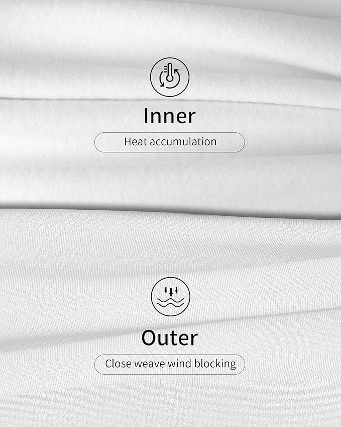 WEERTI Thermal Underwear for Women Long Johns with Fleece Lined Base Layer Women Cold Weather Top Bottom