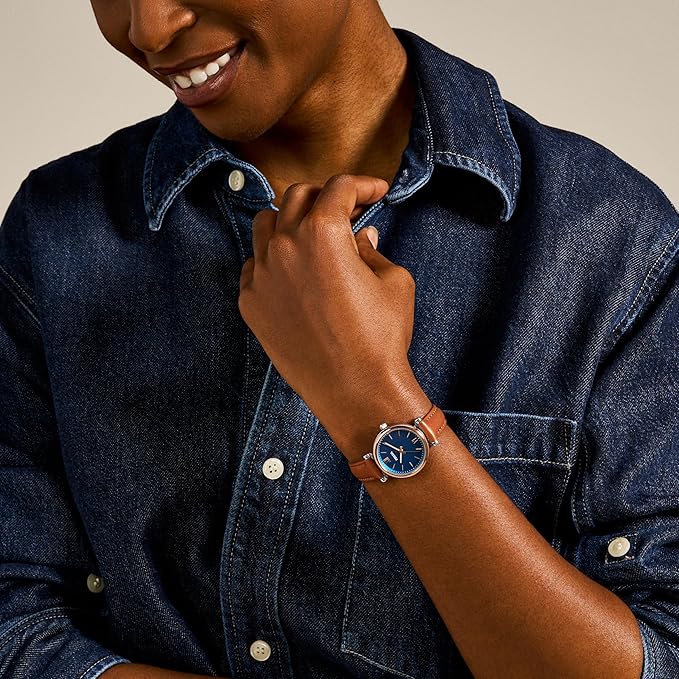 Fossil Women's Carlie Quartz Stainless Steel Three-Hand Watch
