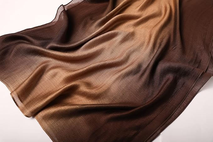 WINCESS.YU Women Gradient Scarf Long Shawls and Wraps Fashion Plain Pashmina Formal Scarf