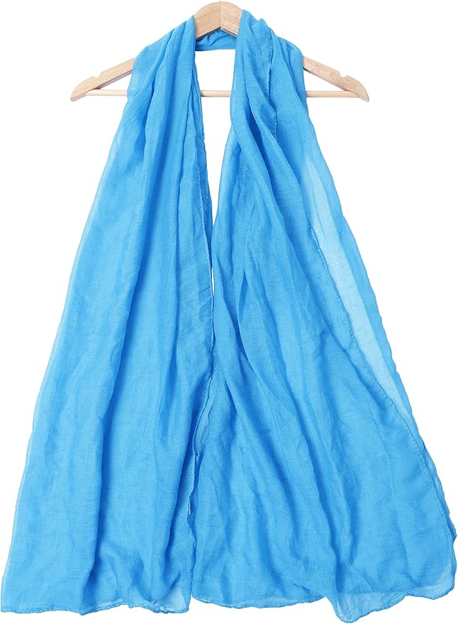 woogwin Women's Cotton Scarves Lady Light Soft Fashion Solid Scarf Wrap Shawl