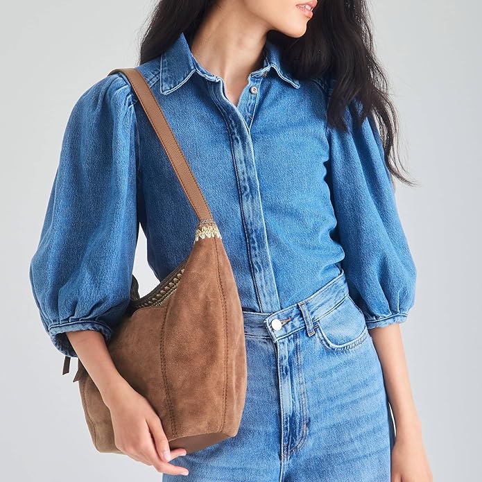 The Sak Sequoia Hobo Bag - Premium Large Leather Women's Handbag for Everyday & Travel - Durable Purse With Zipper Pocket