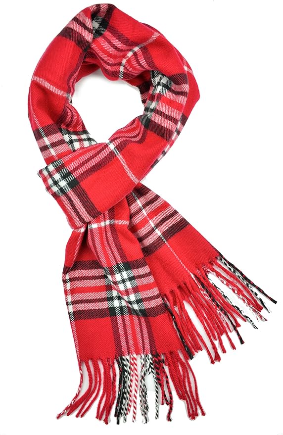 Plum Feathers Super Soft Luxurious Cashmere Feel unisex for Men and Women Winter Scarf