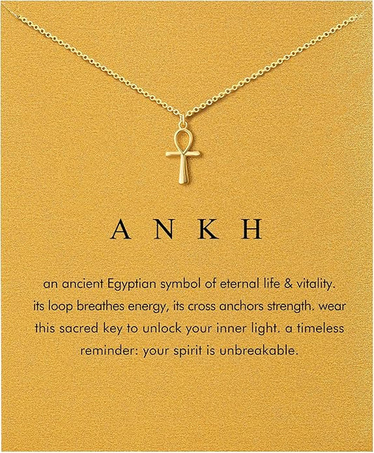 Baydurcan Dainty Gold Necklace for women - 14K Gold Plated Pendant Necklaces Gifts for Friends Sister Mother, Birthday, Christmas, Graduation, Inspirational Gifts
