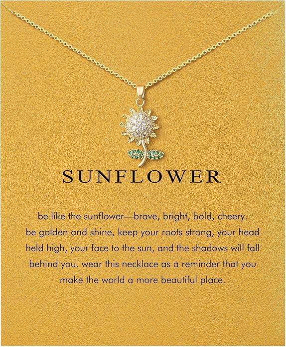 Baydurcan Dainty Gold Necklace for women - 14K Gold Plated Pendant Necklaces Gifts for Friends Sister Mother, Birthday, Christmas, Graduation, Inspirational Gifts